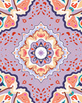 Vibrant Mandala Geometric Pattern Rug