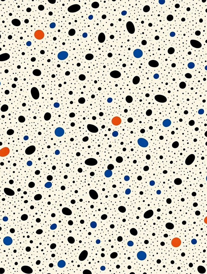 Abstract Polka Dot Speckle Pattern Rug