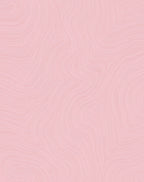 Soft Pink Wavy Lines Rug