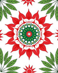 Bold Floral Medallion Pattern Rug