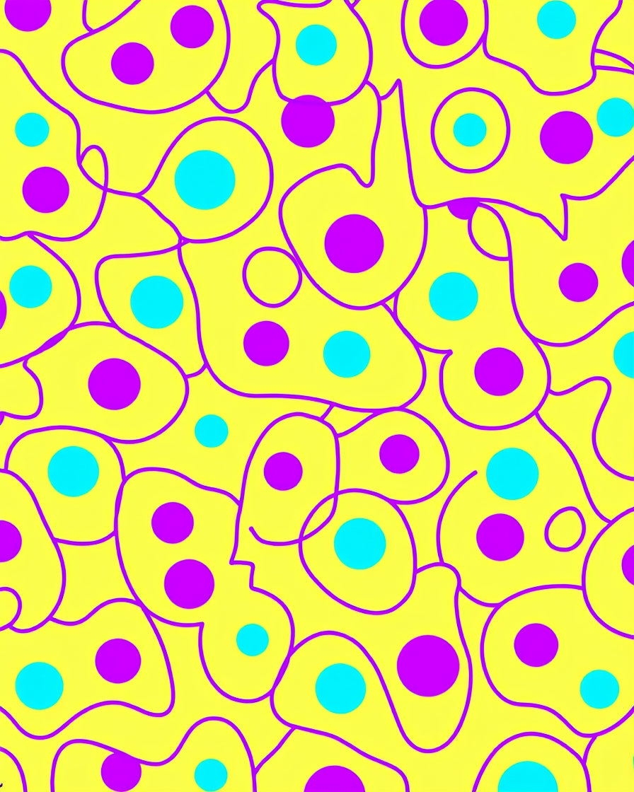 Playful Abstract Dots Pattern Rug