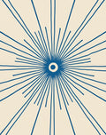 Sunburst Rays Pattern Design Rug