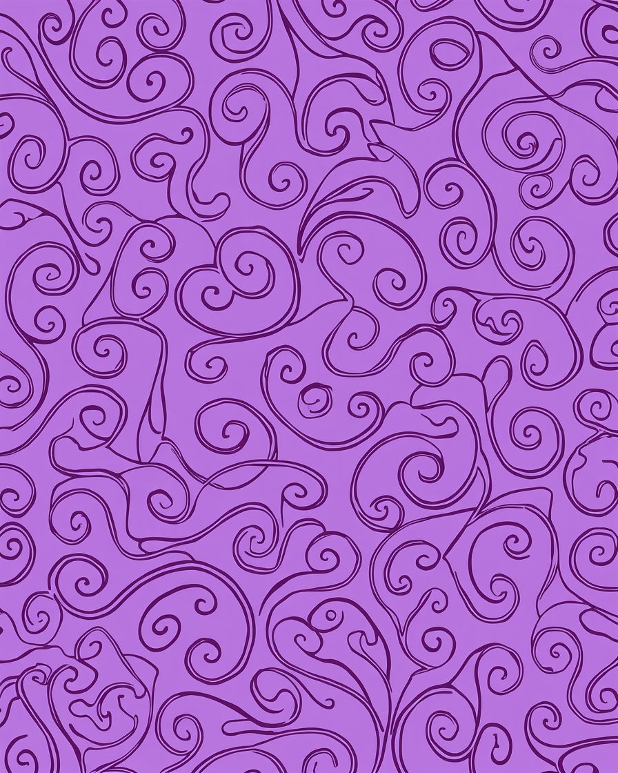 Ornate Swirls And Vines Pattern Rug