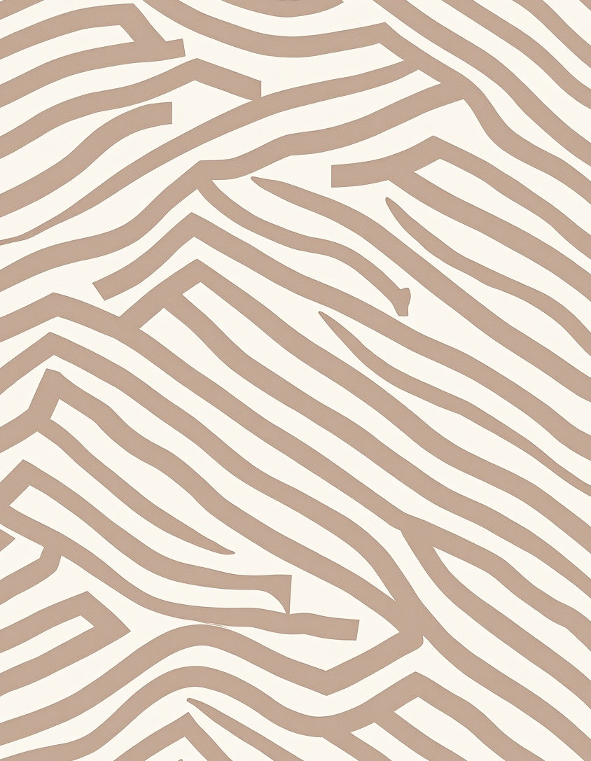 Abstract Striped Warm Tones Design Rug
