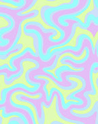 Pastel Swirl Pattern Rug