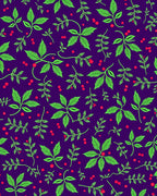 Vibrant Green Foliage With Red Berries Rug
