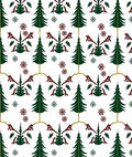 Frosted Pine and Holly Garland Rug
