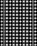 Ornate Black White Starburst Rug