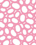 Playful Pink Abstract Organic Shapes Rug