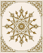 Ornate Floral Medallion Pattern Rug