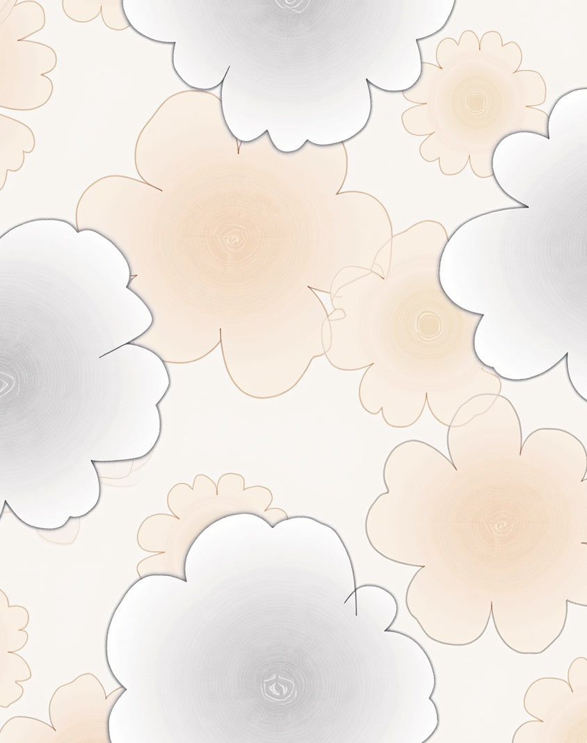 Soft Floral Cloud Pattern Rug