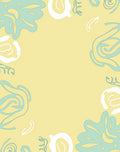 Abstract Floral Sketch Pattern Rug