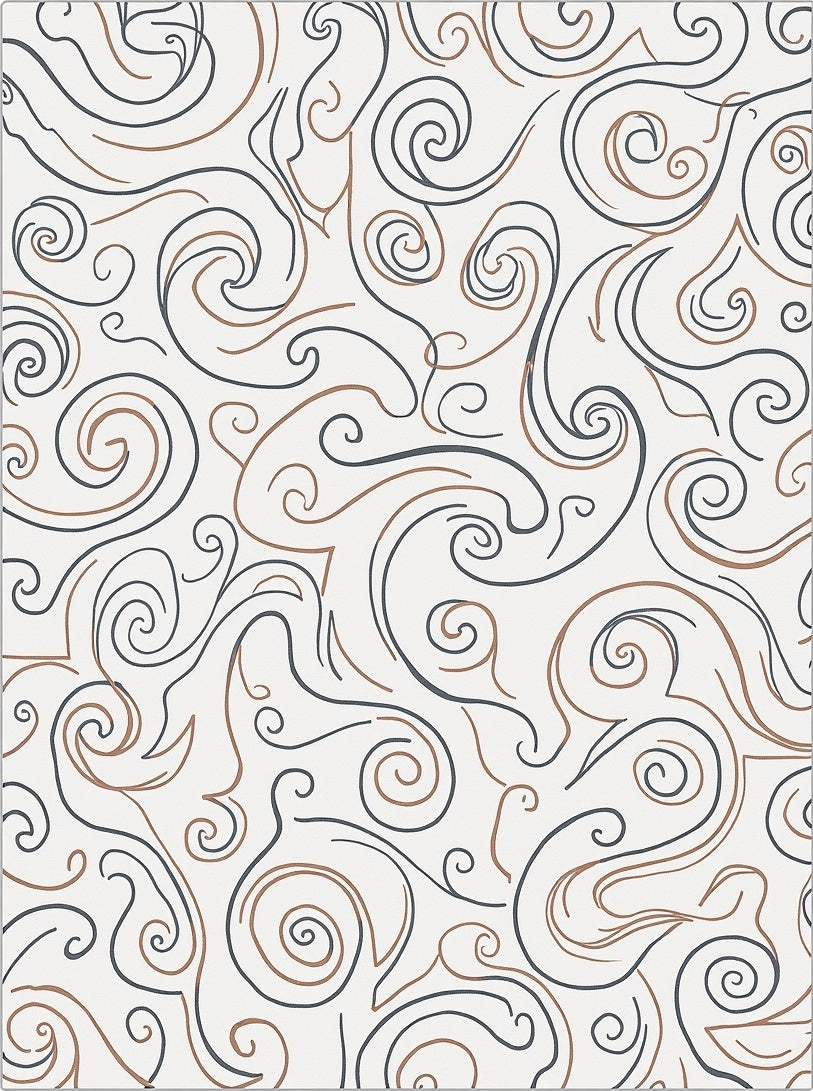 Elegant Swirl Pattern Design Rug