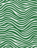 Emerald Green Abstract Swirl Pattern Rug