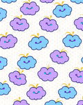 Cute Cloud Duo Pattern Design Rug