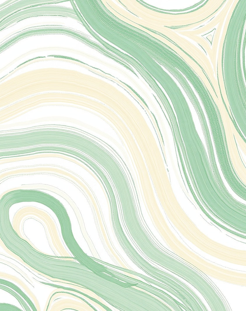 Soft Swirls Pastel Lines Rug