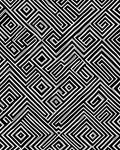 Abstract Linear Geometric Maze Pattern Rug