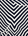 Modern Black White Geometric Stripes Rug