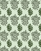 Botanical Leaf Pattern Design Rug