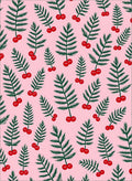 Whimsical Berry Branch Pattern Rug