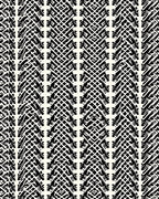 Bold Black White Geometric Stripe Rug