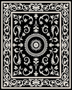Ornate Floral Scroll Classic Design Rug