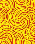 Vibrant Swirl Abstract Warm Pattern Rug