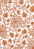 Ornate Leafy Vine Pattern Design Rug