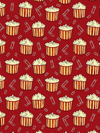Red Popcorn Pattern Rug