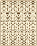 Intricate Medieval Inspired Line Art Rug