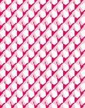 Modern Geometric Pink White Pattern Rug