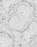 Monochromatic Swirling Marble Abstract Rug