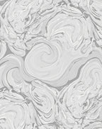 Monochromatic Swirling Marble Abstract Rug