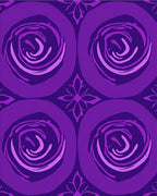 Purple Swirls Graphic Pattern Rug