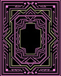 Art Deco Geometric Lines Design Rug