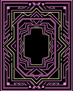 Art Deco Geometric Lines Design Rug