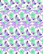 Pastel Floral Abstract Pattern Rug