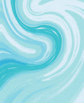 Abstract Aqua Swirl Pattern Rug