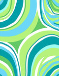 Groovy Swirl Abstract Pattern Rug