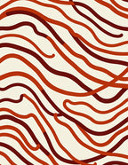 Wavy Abstract Stripe Pattern Rug