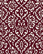 Classic Floral Damask Pattern Rug