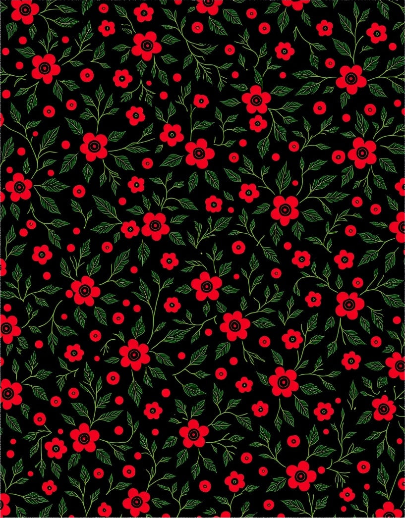 Classic Floral Vine Pattern Rug