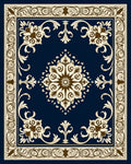 Ornate Floral Scrollwork Decorative Rug