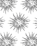 Gray Starburst Pattern Graphic Rug