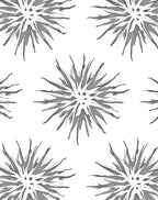 Gray Starburst Pattern Graphic Rug