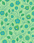 Retro Floral Vines Pattern Rug