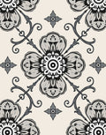 Ornate Floral Swirls Pattern Rug
