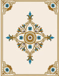 Ornate Floral Sunburst Mandala Design Rug