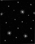 Starscape Pattern with Bright Stars Rug