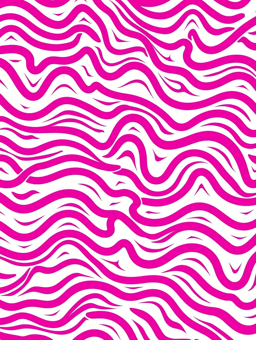 Hot Pink Swirl Pattern Rug